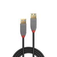 LINDY 36762 2 m USB 3.0 Type A verlengkabel, antraciet - thumbnail