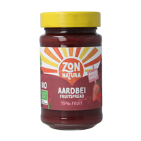 Zonnatura Fruitspread aardbei 75% bio 250 Gram - thumbnail