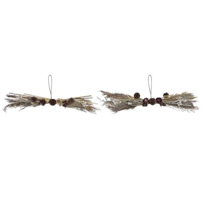 Kerstversiering DKD Home Decor Bloem (60 x 15 x 8 cm) (2 Stuks) Kerstversiering DKD Home Decor Bloem (60 x 15 x 8 cm) (2 Stuks)