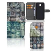 Wallet Case met Pasjes Samsung Galaxy J5 2017 Spijkerbroeken - thumbnail