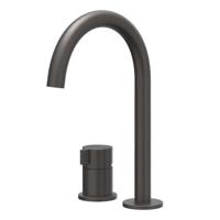 Wastafelkraan IVY Tribe Coldstart 2-gats RVS316 Geborsteld Carbon Black PVD IVY - thumbnail