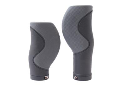 Handvatset Ergo 3-componenten Zwart 128/90mm - 2-kanten geopend