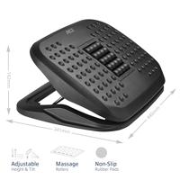 ACT Ergonomische voetensteun. in hoogte verstelbaar. met massagerollers - thumbnail
