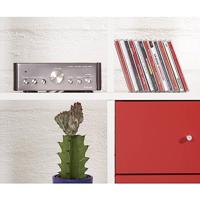 Renkforce E-SA9 Stereoversterker 2 x 12 W Zilver (metallic), Donkerbruin - thumbnail