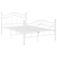 Bedframe metaal wit 120x200 cm - thumbnail