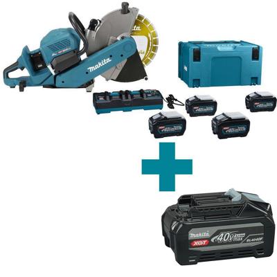 Makita CE002GT401X Accu Doorslijper 355mm 2 x AWS XGT 40V Max 5.0Ah (4st.)