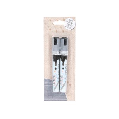Svenska Living Raam-markers afwasbaar zilver set a 2