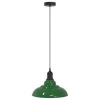 Hanglamp in hoogte verstelbaar E27 31 cm metaal glanzend groen - thumbnail