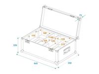 Roadinger ROADINGER Flightcase 2x THA-40 PC - thumbnail