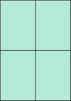 Lichtblauwe A4 etiketten 105 x 148 mm 100 vel huismerk - thumbnail