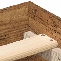 Bedframe zonder matras 150x200 cm bewerkt hout oud hout - thumbnail