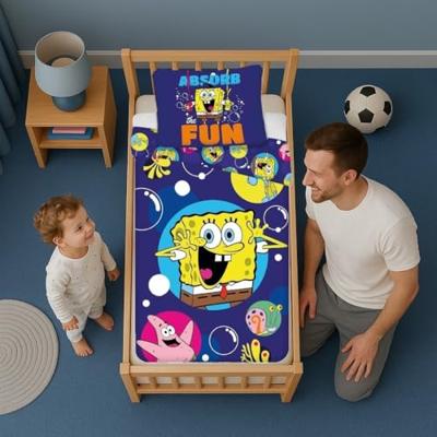 Spongebob dekbedovertrek 100 x 135 cm Katoen