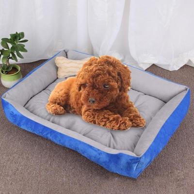 Hond bot patroon grote zachte warme Kennel huisdier hond kat Mat deken grootte: M 70 × 50 × 15 cm (lichtgrijs)