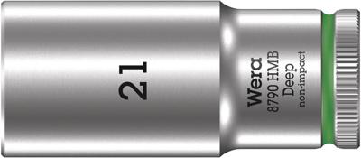 Wera 8790 HMB Deep Hand- en Machinedop met 3/8"-aandrijving, 21 x 64 mm - 05004543001 Wera 8790 HMB Deep Hand- en Machinedop met 3/8"-aandrijving, 21 x 64 mm - 05004543001