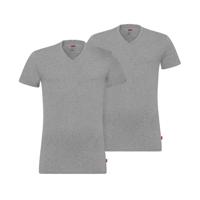 Levi's 2-pack t-shirts men V-Neck - grijs - thumbnail