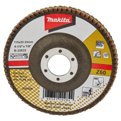 Makita Accessoires Lamellenschuurschijf 115mm Z60 - B-22632 B-22632