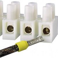 TRU COMPONENTS Kroonsteen Flexibel: 0.5-1.5 mm² Massief: 0.5-1.5 mm² Aantal polen: 12 Wit 10 stuk(s) - thumbnail