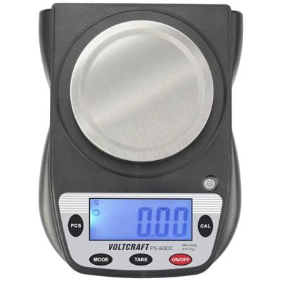 VOLTCRAFT PS-600C Precisie weegschaal Weegbereik (max.) 600 g Resolutie 0.01 g werkt op batterijen Zwart