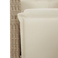 7-delige Tuinset met kussens poly rattan beige - thumbnail