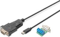 DIGITUS USB naar seriële adapter - RS485 converter - USB 2.0 Type-C naar DSUB 9M - FTDI FT232RL chipset - 1 m aansluitkabel - thumbnail