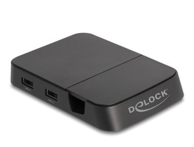 Delock 88018 USB-C, USB-A 2.0, HDMI Smartphone-dockingstation Zwart Geschikt voor: Smartphones mit USB-C Anschluss