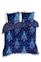 Kerst dekbedovertrek kerstboom met lampjes 200 x 220 cm - thumbnail