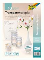 Transparant papier Folia A4 115gr 10 vel wit - thumbnail