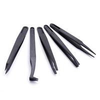 Quadrios 1903EC095 Pincet ESD 5-delig Plat-breed, Plat, gebogen, Afgerond - thumbnail