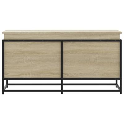 Opbergbox met deksel 100x40x51,5 cm bewerkt hout sonoma eiken - thumbnail