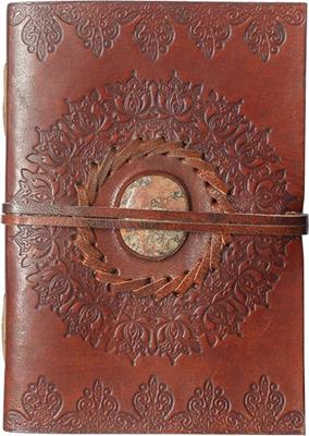 Notitieboek Leer met Koord Lotus