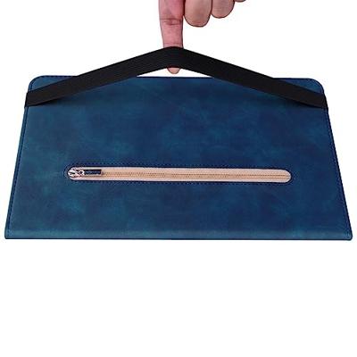 Lunso - Lenovo Tab M9 (9 inch) - Luxe Bookcase hoes - Donkerblauw