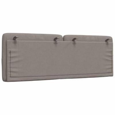 Hoofdbordkussen 140 cm stof taupe