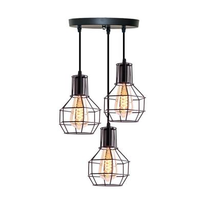 Homestyle Pro mk021-b industriële hanglampen zwart/metaal