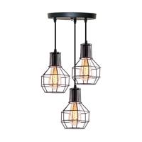 Homestyle Pro mk021-b industriële hanglampen zwart/metaal - thumbnail