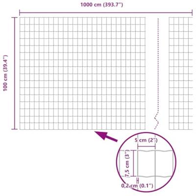 Euro Hek Groen 1 x 10 m PVC-gecoat ijzer