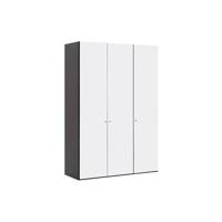Goossens Kledingkast Easy Storage Ddk, Kledingkast 153 cm breed, 220 cm hoog, 3x glas draaideur - thumbnail