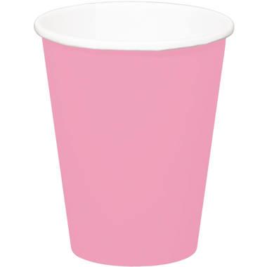 Bekers baby roze - 8 stuks