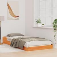 Bedframe Wasbruin 90 x 200 cm Grenenhout - thumbnail
