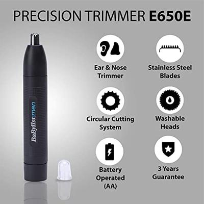 BaByliss E650E precisietrimmer Zwart
