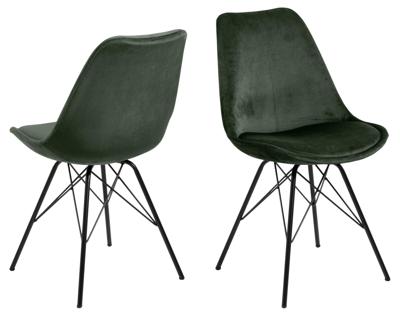 Bendt Eetkamerstoel 'Liva' Velvet, kleur Forest Green Bendt Eetkamerstoel 'Liva' Velvet, kleur Forest Green