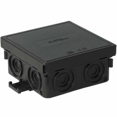 Attema kabeldoos AT2626 zwart IP555 75x75x37mm 11 invoerenv nieuw AX3 Attema kabeldoos AT2626 zwart IP555 75x75x37mm 11 invoerenv nieuw AX3