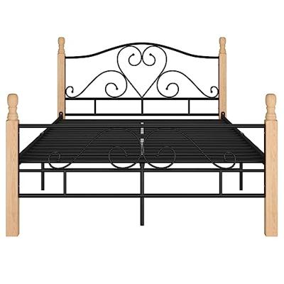 Bedframe metaal zwart 120x200 cm