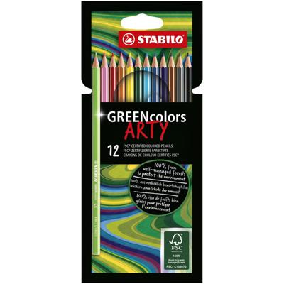 Kleurpotlood stabilo 6019 greencolors arty 12st | 6 stuks