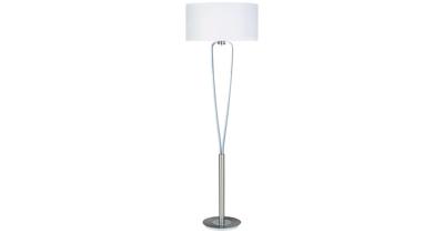Trio Design schemerlampParis II grijs met witte lampenkap - 400200107