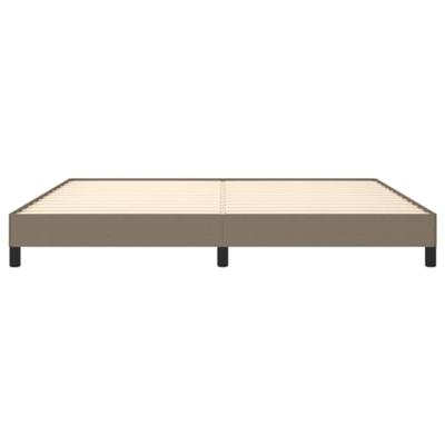 Bedframe zonder matras stof taupe 200x200 cm Bedframe zonder matras stof taupe 200x200 cm
