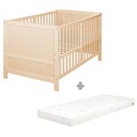 Omvormbaar babybedje - 70 x 140 cm - ROBA - EASY SLEEP - Natuurlijk hout - thumbnail