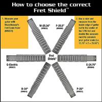 MusicNomad MN804 Fret Shield bescherming toets elektrische gitaar 24,75 inch schaal - thumbnail