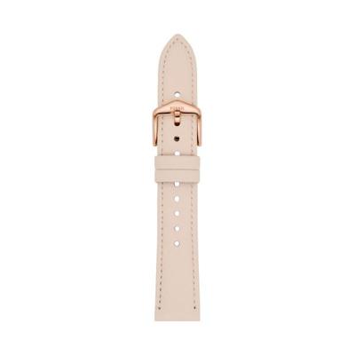 Horlogeband Fossil S181504 Leder Beige 18mm Horlogeband Fossil S181504 Leder Beige 18mm