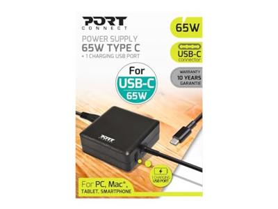 Port Designs 900097 Binnen 90W Zwart netvoeding & inverter