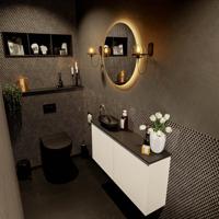 MONDIAZ FOWY toiletmeubel 100cm kleur talc. Waskom positie links kleur urban | urban. Met 1 kraangat - thumbnail